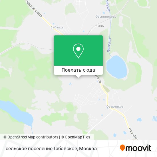 Карта сельское поселение Габовское