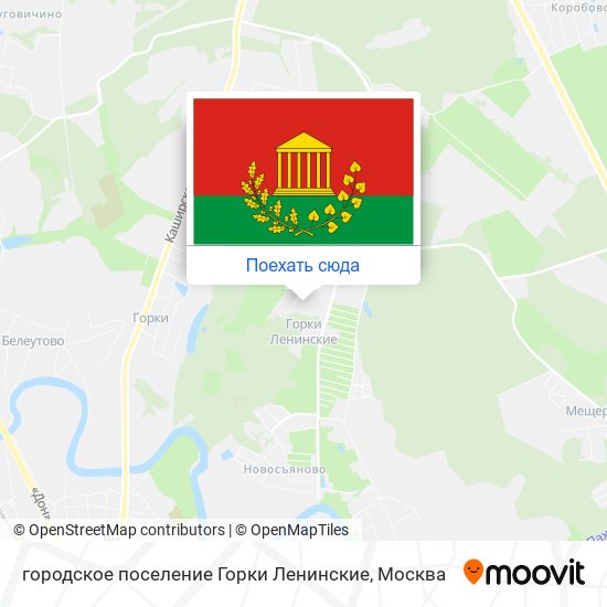 Карта городское поселение Горки Ленинские