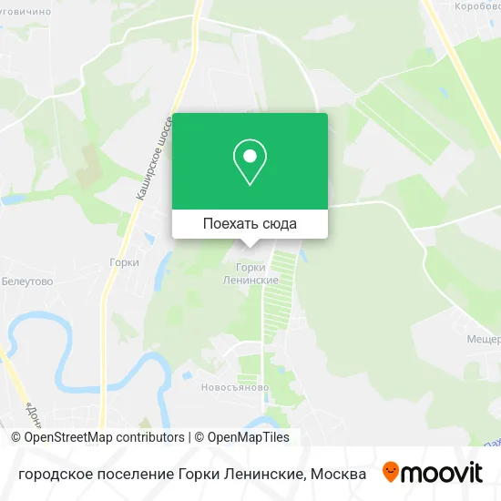Карта городское поселение Горки Ленинские