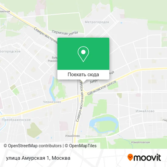 Карта улица Амурская 1