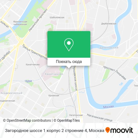 Карта Загородное шоссе 1 корпус 2 строение 4