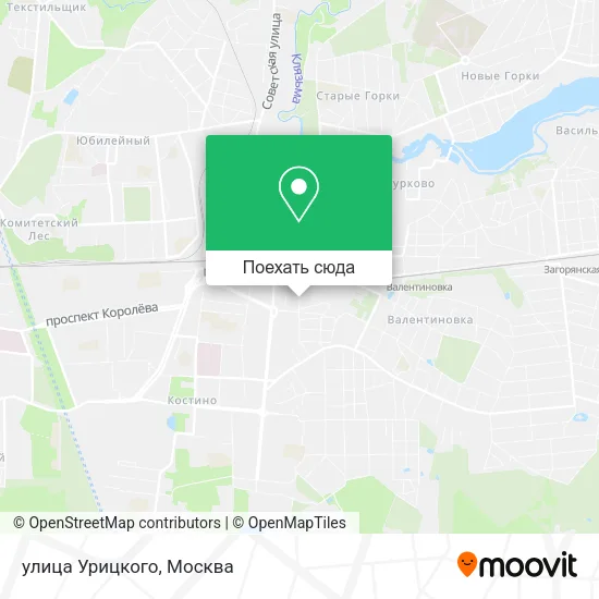 Карта улица Урицкого