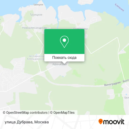 Карта улица Дубрава