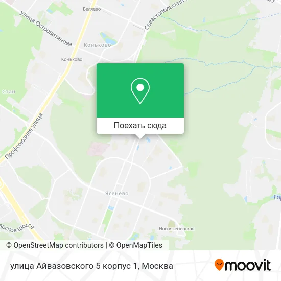 Карта улица Айвазовского 5 корпус 1