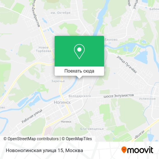 Карта Новоногинская улица 15