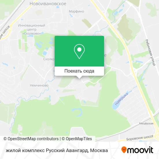 Карта жилой комплекс Русский Авангард