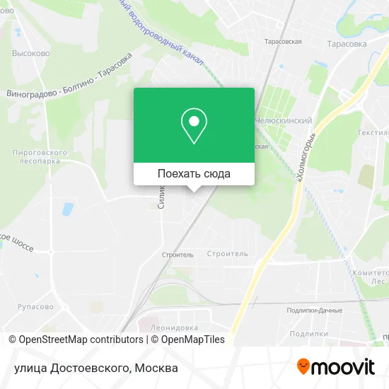 Карта улица Достоевского