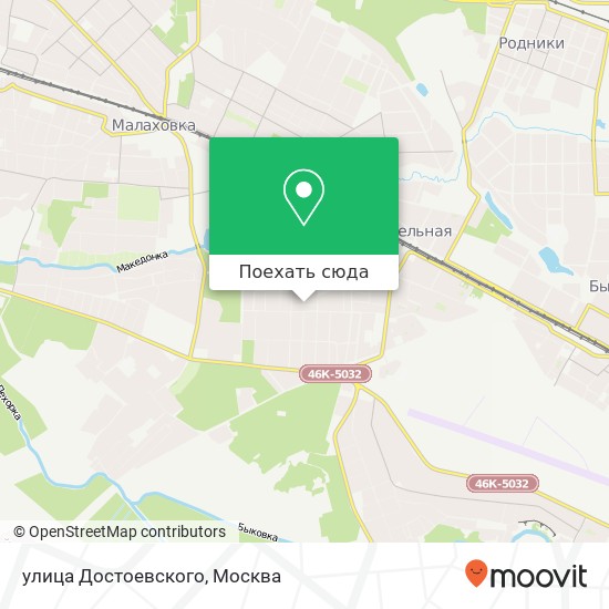 Карта улица Достоевского
