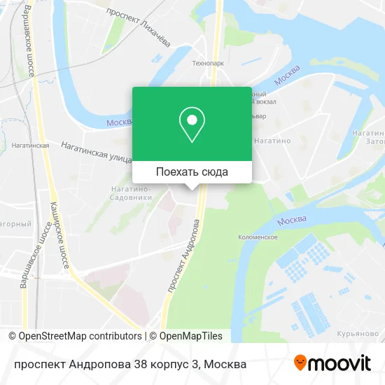 Карта проспект Андропова 38 корпус 3