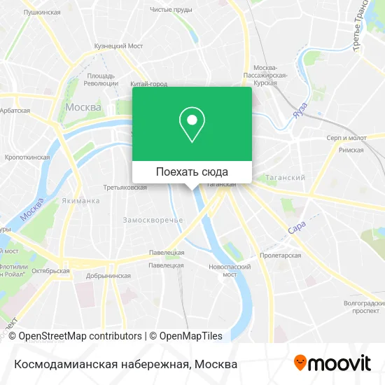 Карта Космодамианская набережная