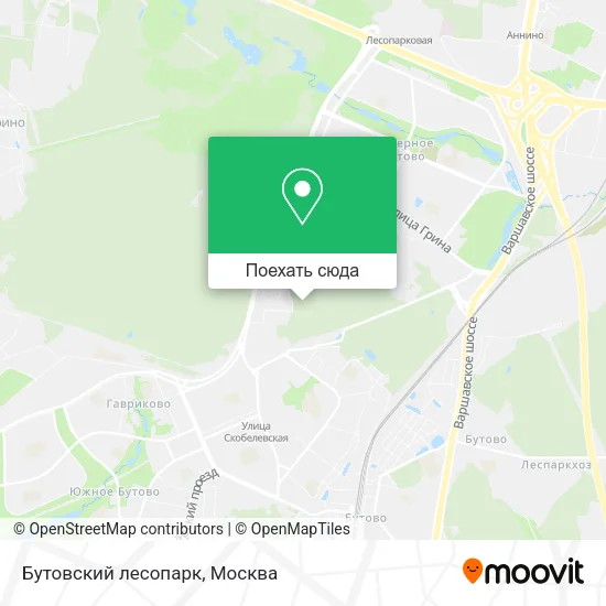 Карта Бутовский лесопарк