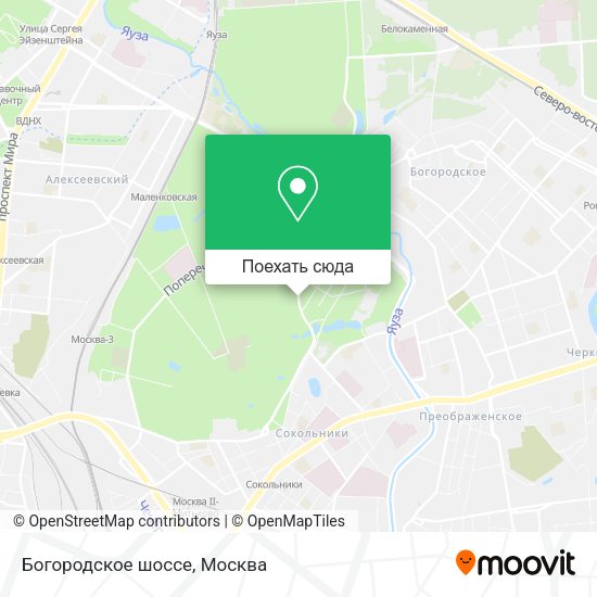 Карта Богородское шоссе