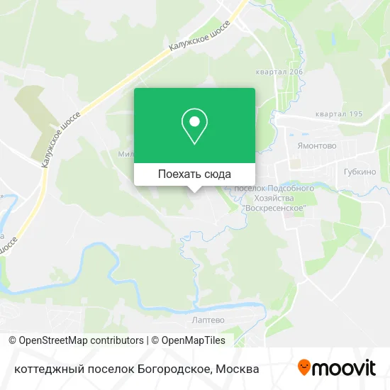 Карта коттеджный поселок Богородское