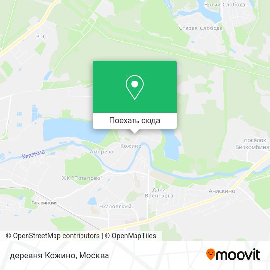 Карта деревня Кожино