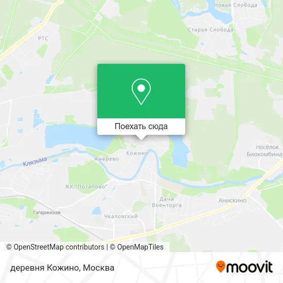 Карта деревня Кожино