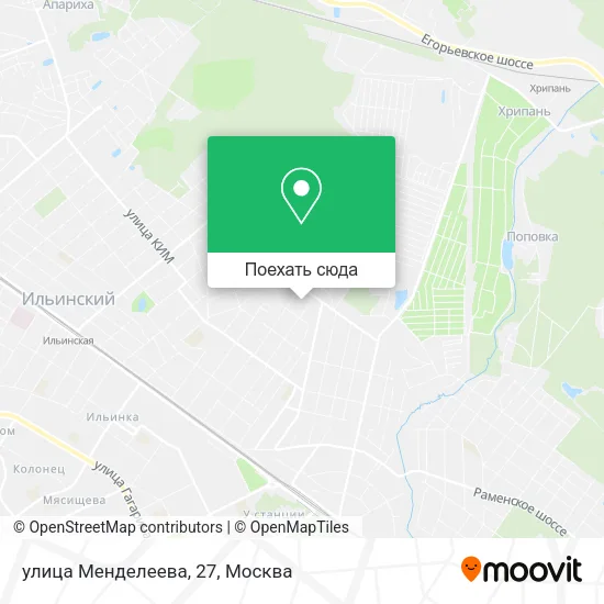 Карта улица Менделеева, 27