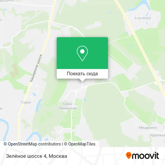 Карта Зелёное шоссе 4