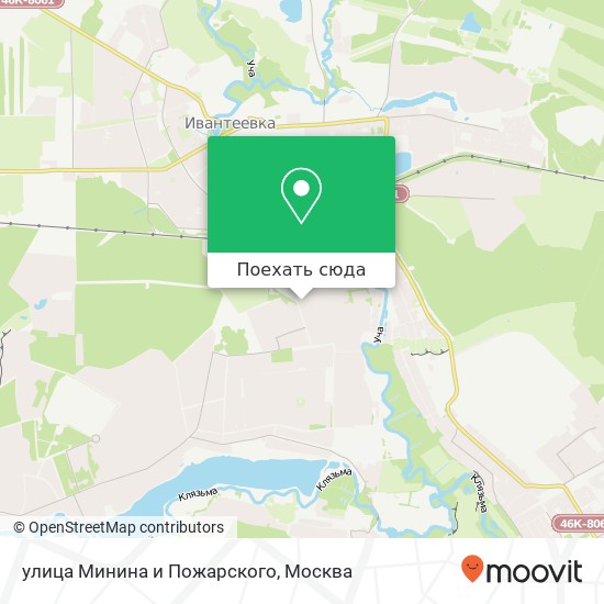 Карта улица Минина и Пожарского