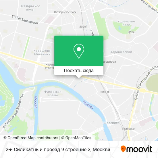 Карта 2-й Силикатный проезд 9 строение 2