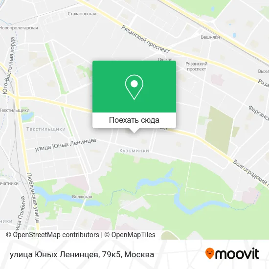 Карта улица Юных Ленинцев, 79к5