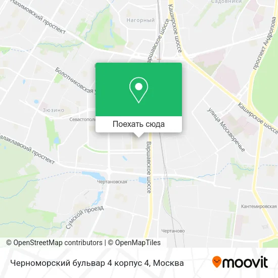 Карта Черноморский бульвар 4 корпус 4