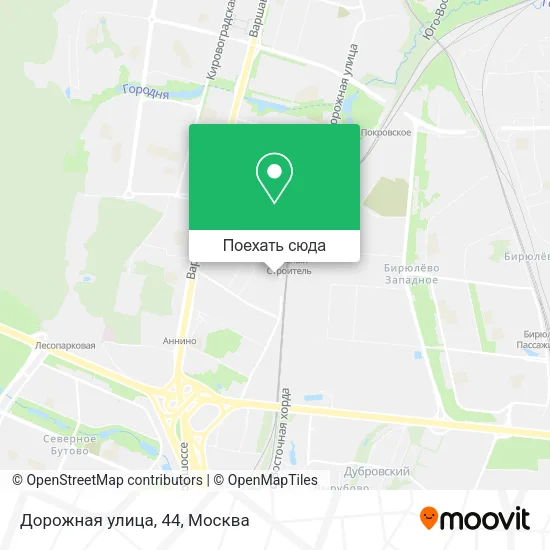 Карта Дорожная улица, 44
