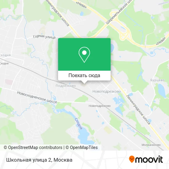Карта Школьная улица 2