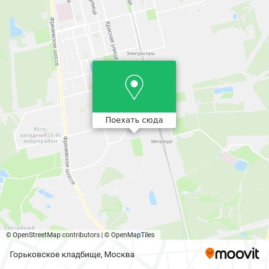 Новое кладбище электросталь карта