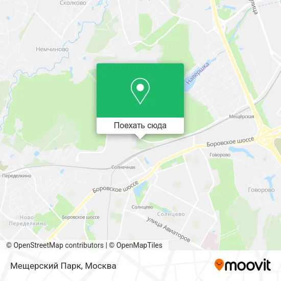 Карта Мещерский Парк