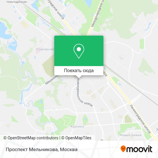 Карта Проспект Мельникова