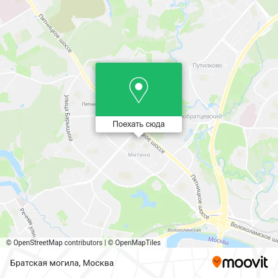 Карта Братская могила
