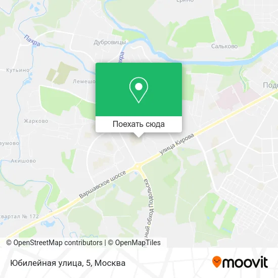 Карта Юбилейная улица, 5