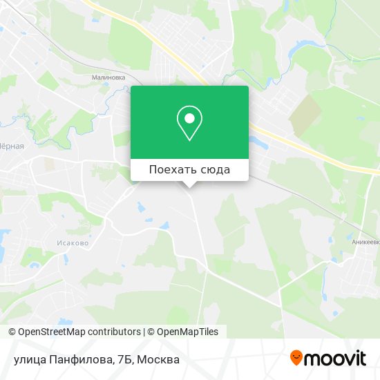 Карта улица Панфилова, 7Б
