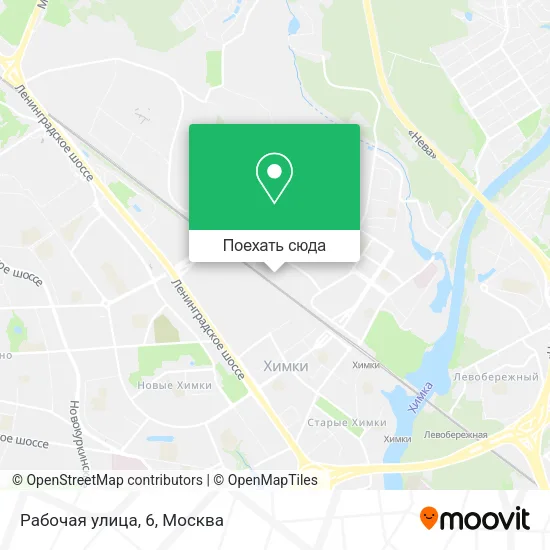 Карта Рабочая улица, 6