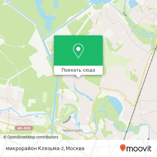 Карта микрорайон Клязьма-2