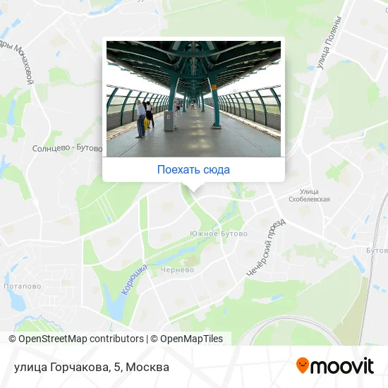 Карта улица Горчакова, 5
