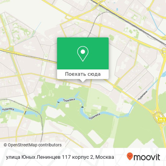 Карта улица Юных Ленинцев 117 корпус 2