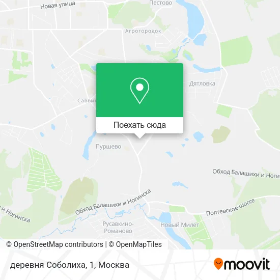 Карта деревня Соболиха, 1