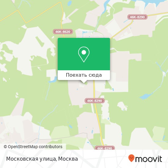 Карта Московская улица