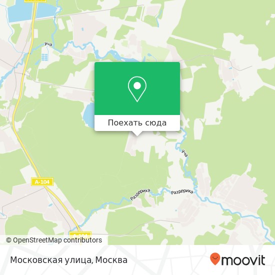 Карта Московская улица
