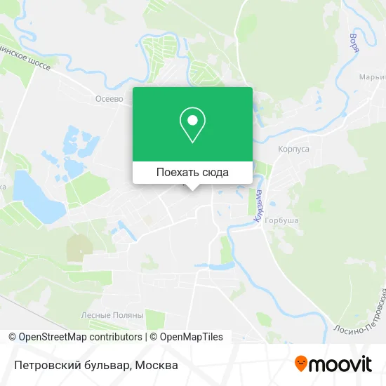 Карта Петровский бульвар