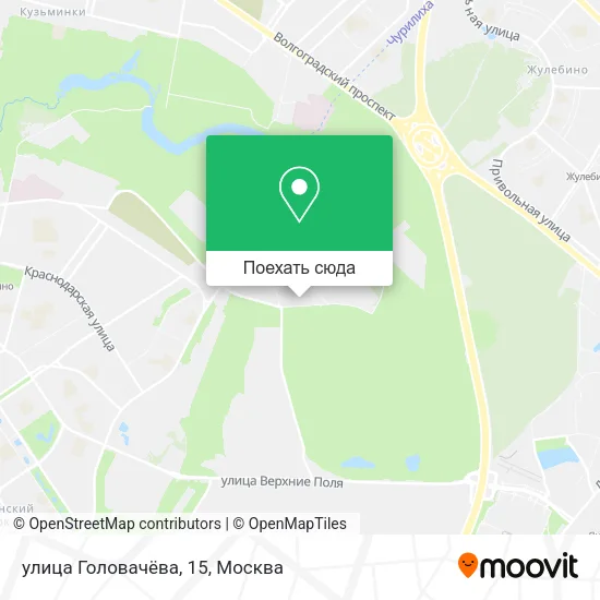 Карта улица Головачёва, 15