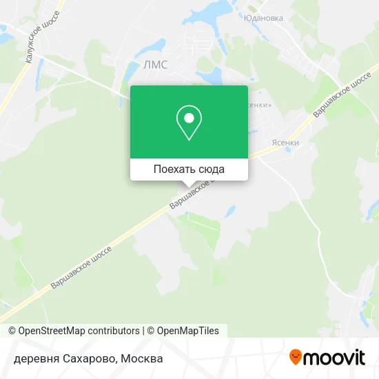 Карта деревня Сахарово