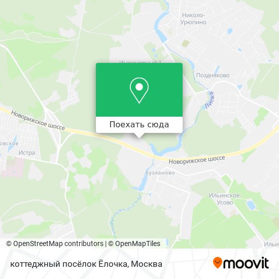 Карта коттеджный посёлок Ёлочка
