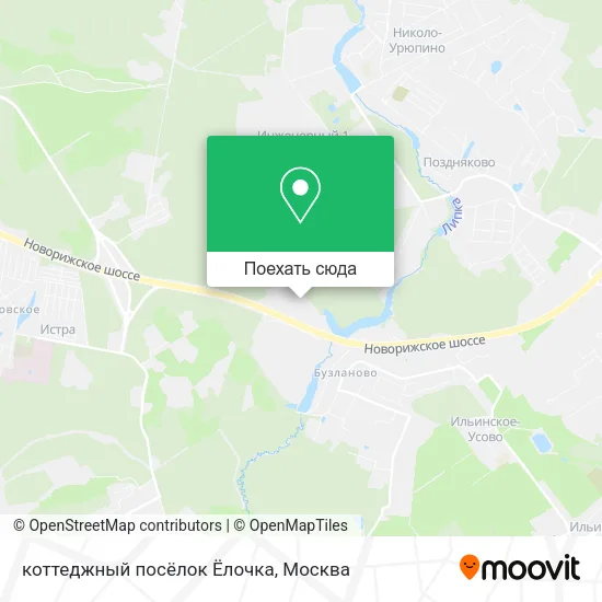 Карта коттеджный посёлок Ёлочка