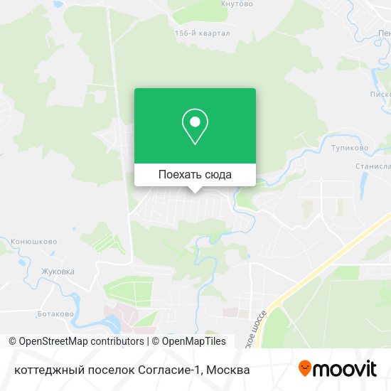 Карта коттеджный поселок Согласие-1