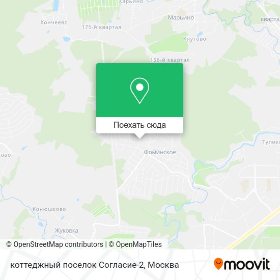 Карта коттеджный поселок Согласие-2