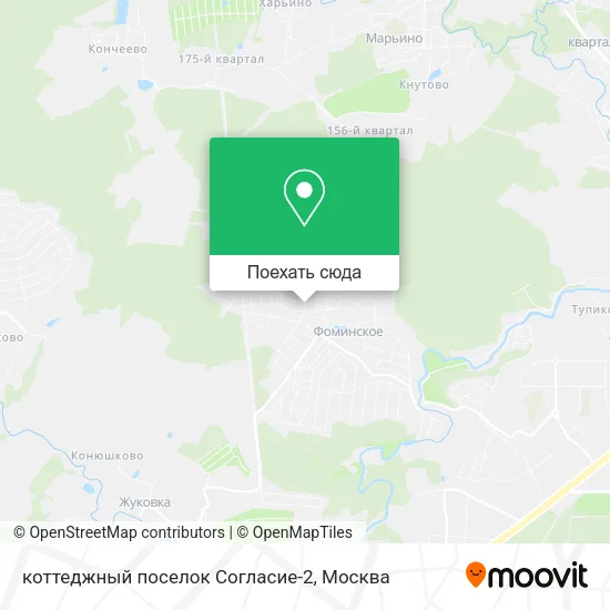 Карта коттеджный поселок Согласие-2