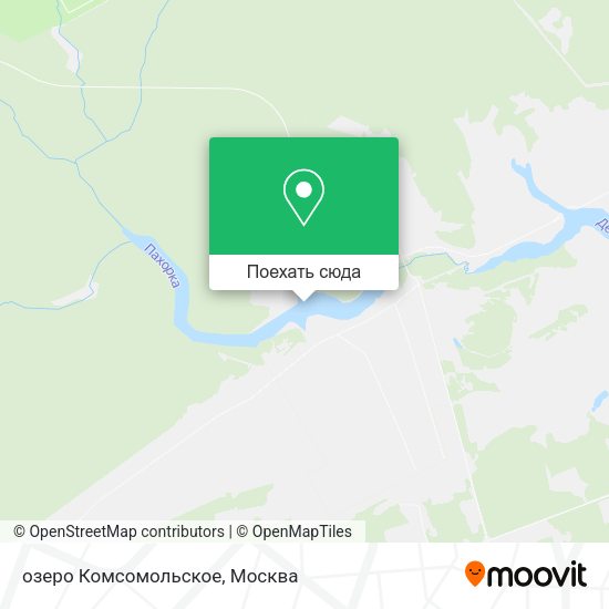 Карта озеро Комсомольское