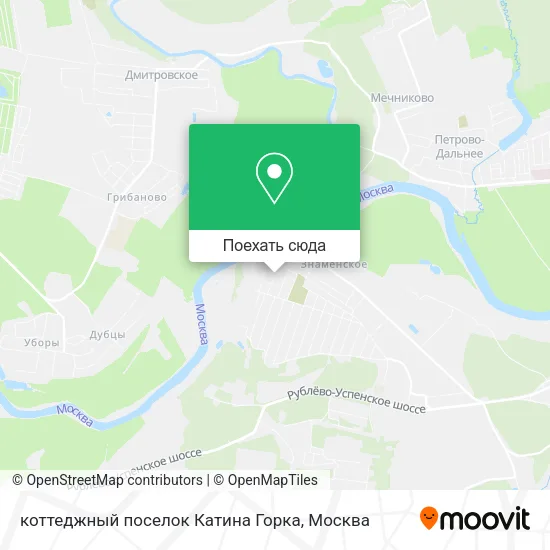 Карта коттеджный поселок Катина Горка